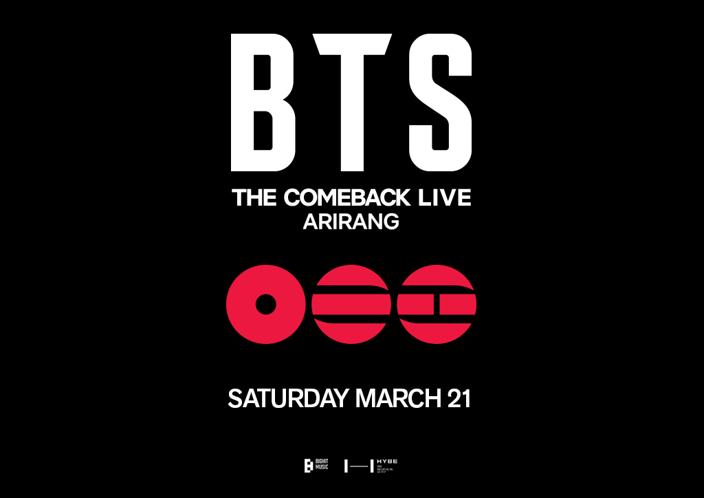 BTS THE COMEBACK LIVE | ARIRANG 공연 안내